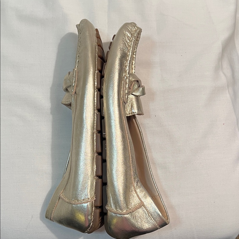 Sperry Women's Metallic Gold Loafers - Picture 6 of 9